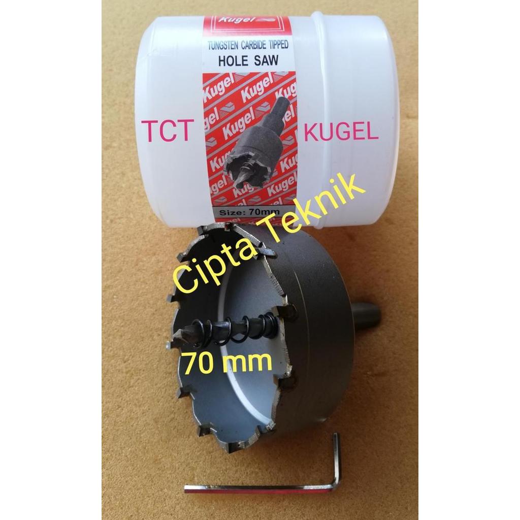 TERLARIS HOLE SAW TCT 70MM KUGEL - HOLESAW 70 MM TCT MATA BOR PLONG