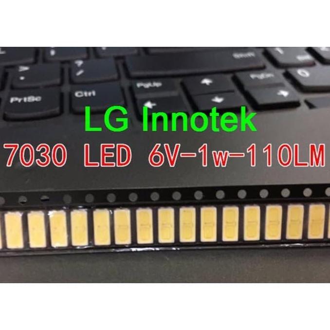 Update (1) LG Innotek LED SMD Backlight 1W 7030 6V Cool White jwelek70 dijamin