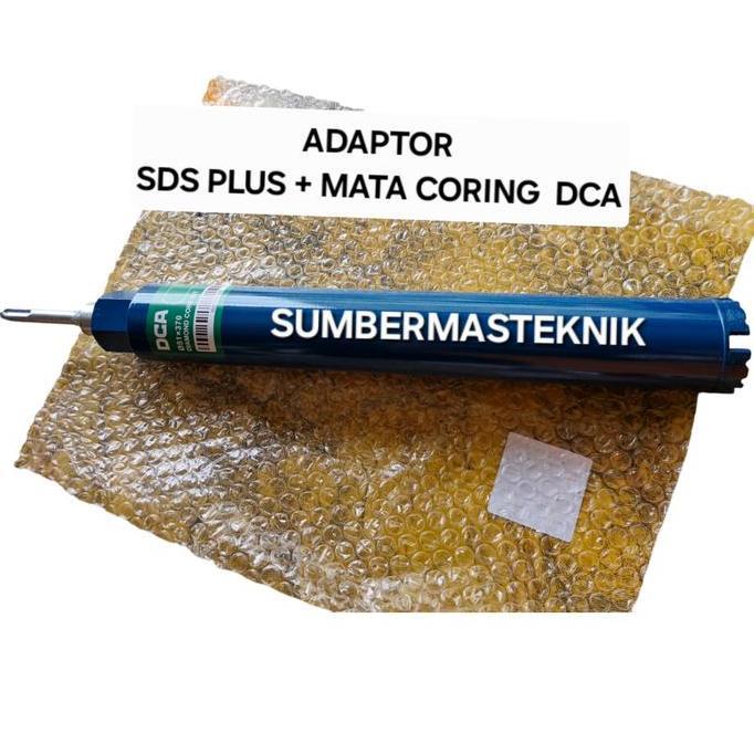 TERLARIS MATA CORING DCA 2" + ADAPTOR SDS PLUS SET MATA KORING 2" CORE BIT 51MM X 370MM SET SAMBUNGA