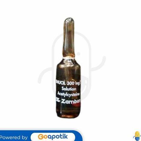 FLUIMUCIL 100 MG/ML CAIRAN INHALASI 3 ML AMPUL