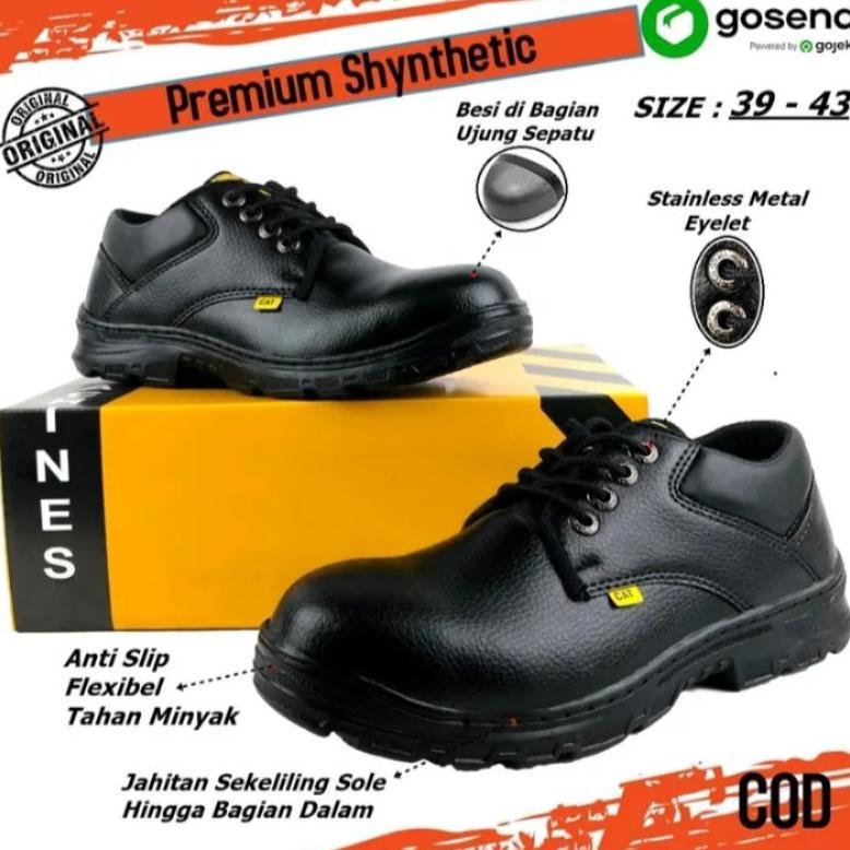 Grade Ori Sepatu Safety Pria Ujung Besi Sepatu Safety Low Boot Sepatu Septi Model Pendek