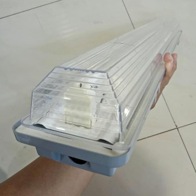 Kap Lampu Neon TL T8 2x18 watt atau 2x20 watt waterproof IP65