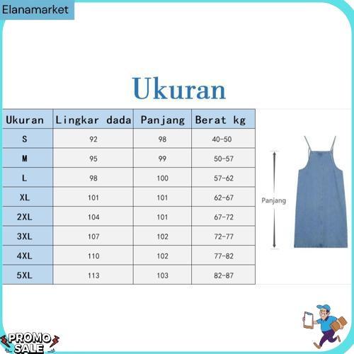 Overall Rok Jeans Panjang Modern Wanita Rok Denim Big Size Rok Fashion Cewek Overall Maxi Dress Jean