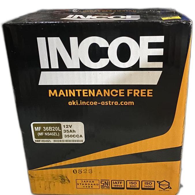aki kering mobil GS incoe 36B20L NS40ZL 12V 35 ampere