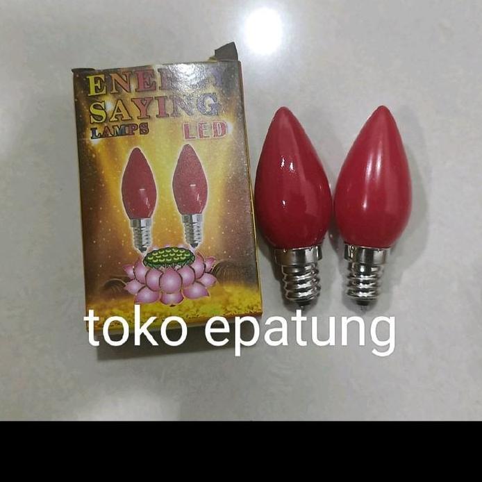 bola lampu sembahyang bollam Lampu Sembahyang Led -Susu - merah