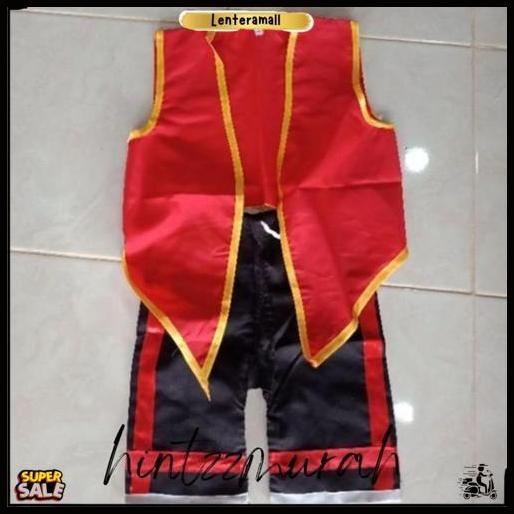 Setelan Celana + Rompi Baju Bujang Ganong Anak Usia 3 - 12 Tahun / Baju Ganong Full Set / Kostum Pen
