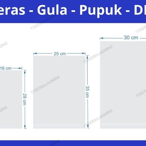 Plastik Polos Hd Ori Kemasan Beras , Gula , Pupuk  Dll 1Kg/2Kg/3Kg/5Kg (Isi 100 Lembar)