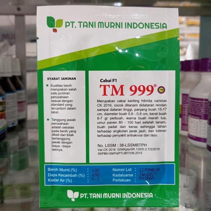 Benih Cabe Keriting TM 999 10 Gram Tani Murni