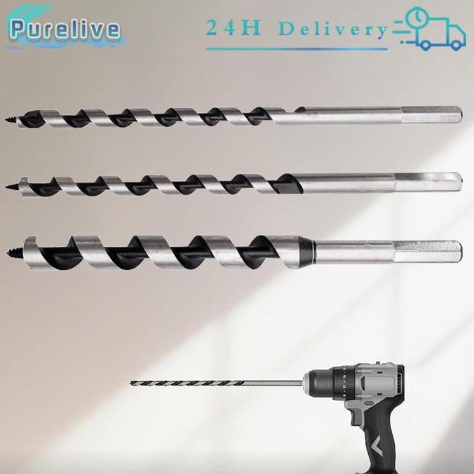 TERLARIS 12MM/16MM/20MM MATA BOR KAYU PANJANG ENGKOL MATA BOR AUGER UNTUK KAYU
