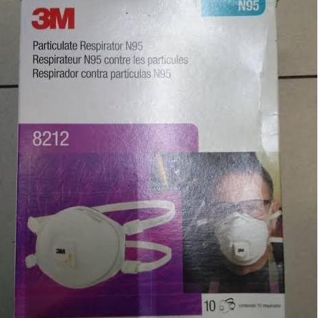 3M Respirator Disposible 8212 N95 Premium Mask