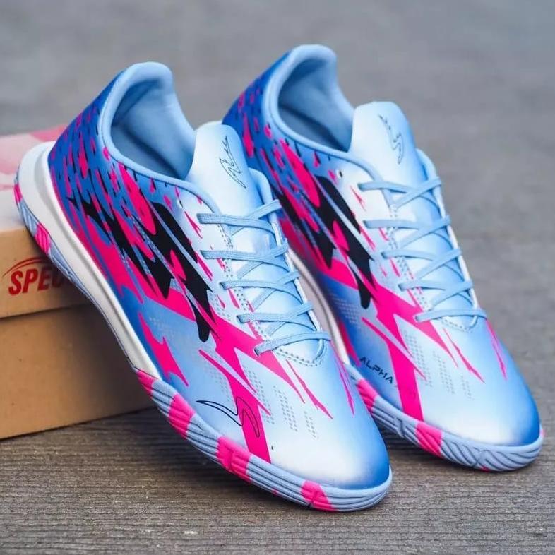 NEW SEPATU FUTSAL SPECS ACCELERATOR ALPHA XTD ELITE FG LILAC BLUE OLAHRAGA SEPAK BOLA BEST QUALITY T