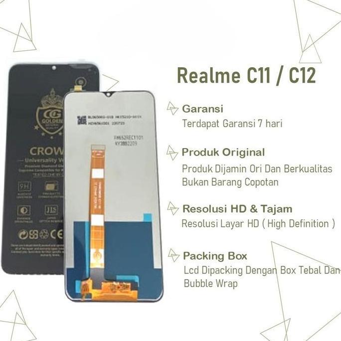 LCD TOUCHSCREEN REALME C11 2020/ C12 / C15 / OPPO A15 / A15S - ORIGINAL COMPLETE FULLSET / LCD REALM