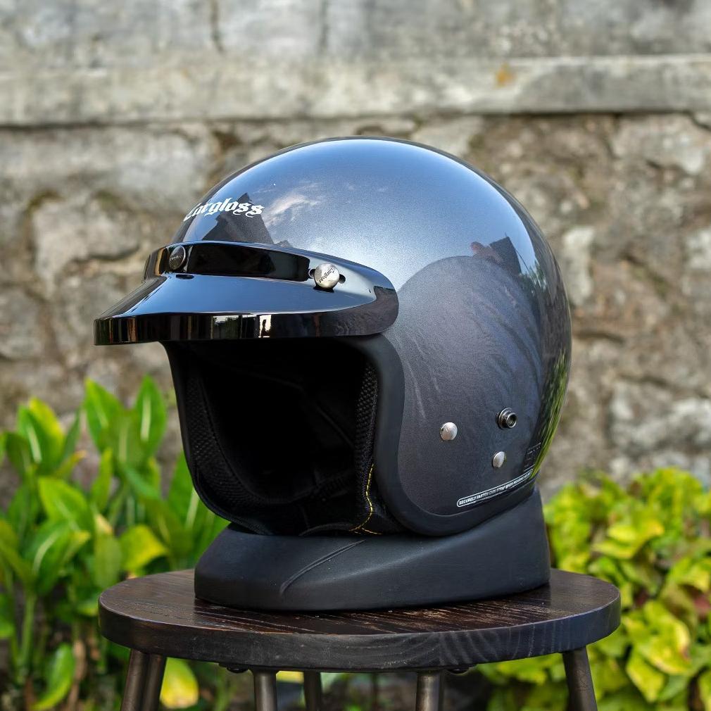 BESTPROMO HELM BOGO CARGLOSS PREMIUM + KACA DATAR INJAK