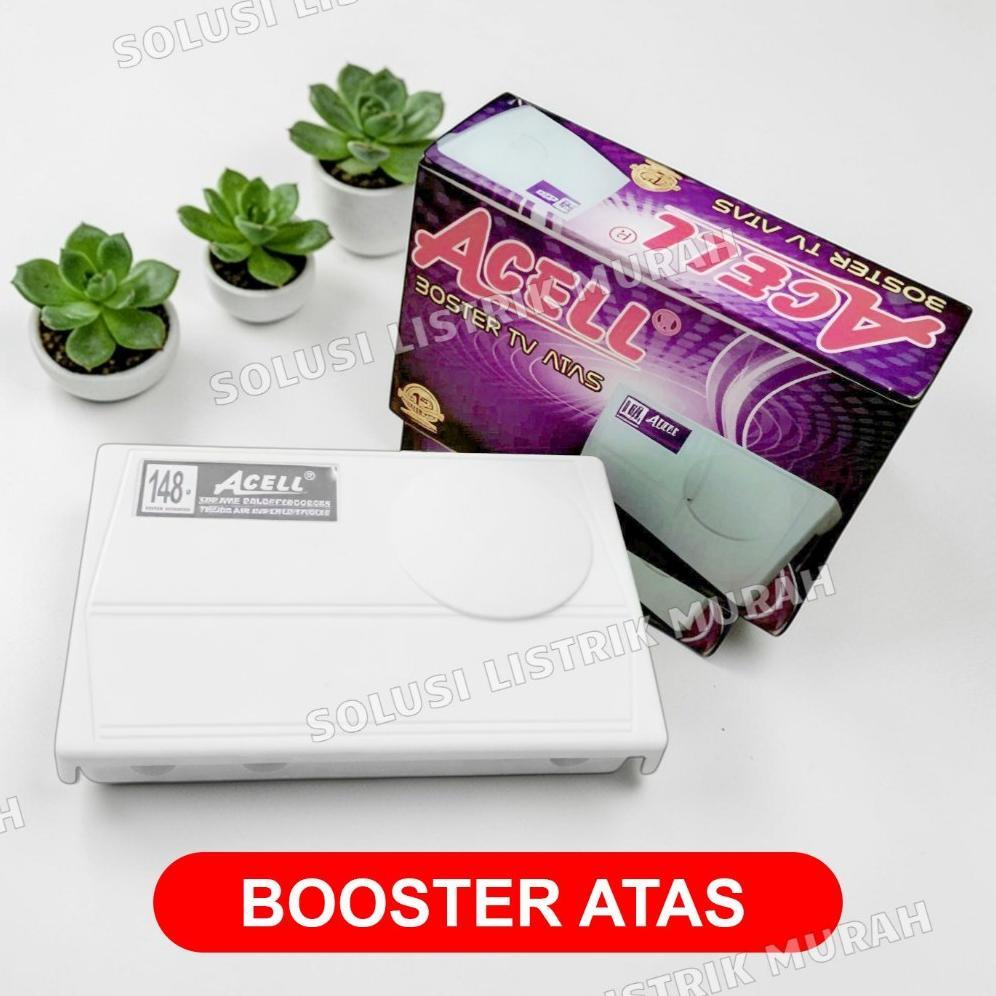 NEW Booster Antena TV / Penguat Sinyal TV Analog & Digital Acell - Booster Atas dan Bawah UHF VHF