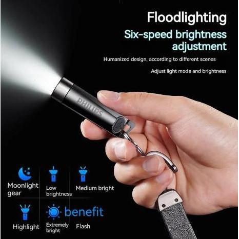 Philips Sfl1121 Senter Mini Portabel Led Senter Lampu Super Terang Lampu Senter Mini Led Flashlight