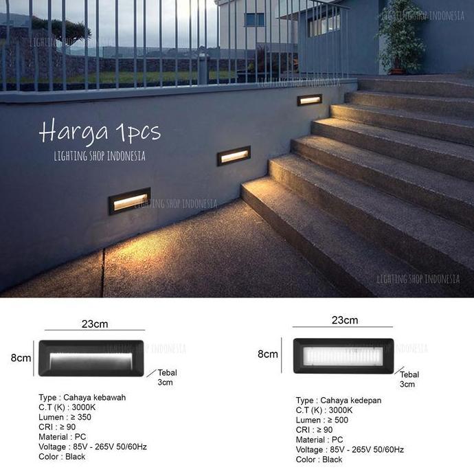 Lampu Tangga Lampu Dinding Led Outbow Tempel Indoor Outdoor Waterproof