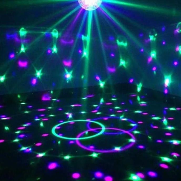 Lampu Disco Bola 6 Led 3W / Mitsuyama Lampu Disco Bluetooth Ms-0707