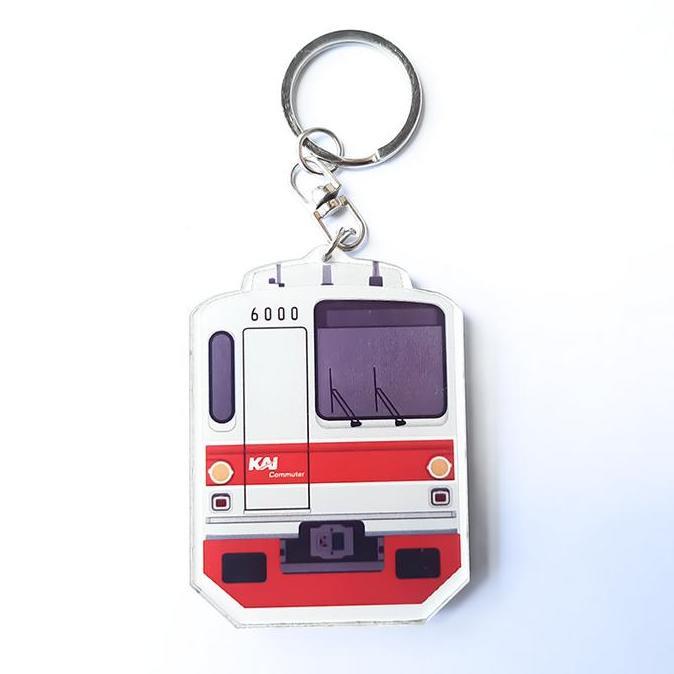 Gantungan Kunci Akrilik Kereta KRL TM6000 Chains Key