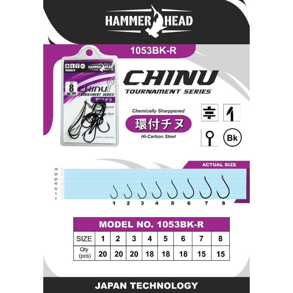 HAMMER HEAD Kail TOURNAMENT SERIES 1053BK-R Black Chemically Sharpened Hi Carbon Steel Japan Technol