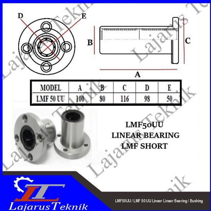 LMF50UU / LMF 50 UU Linear Linear Bearing / Bushing