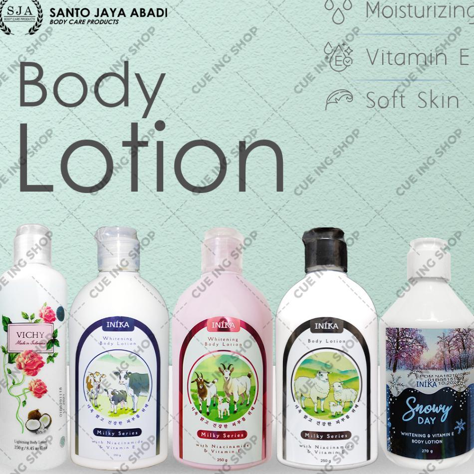 Inika Handbody Lotion 250Gr (Original) With Vitamin E - Body Lotion Whitening Hydrating Moisturizing