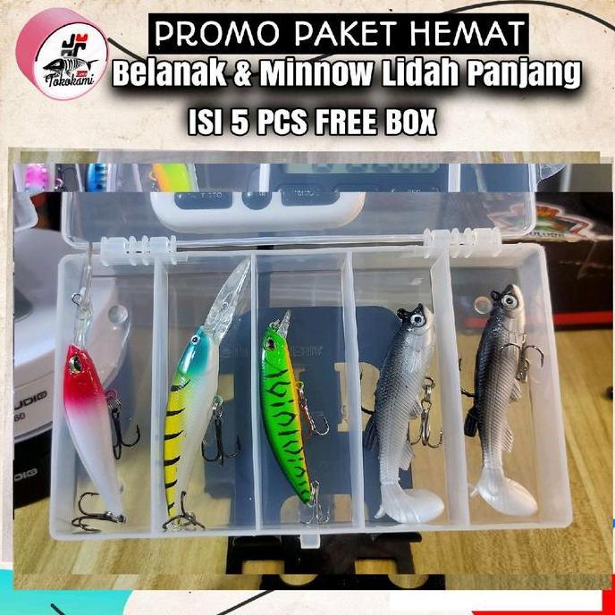Minnow Lidah panjang Sepaket minnow Sinking belanak