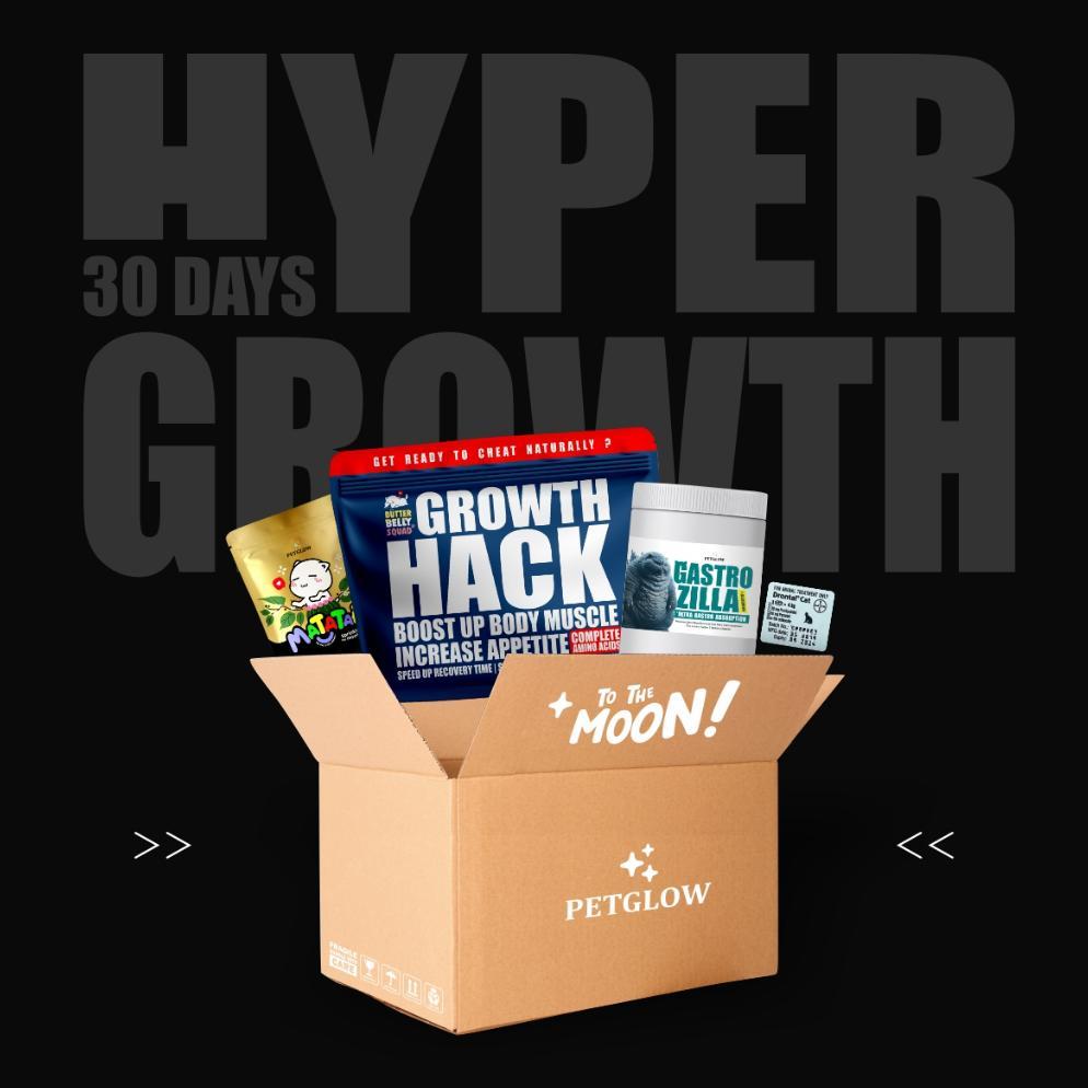ZEVRACOLLECT 30 DAYS HYPER GROWTH UNTUK KUCING ANABUL BY PETGLOW GROWTH HACK GASTRO ZILLA PAKET VITA