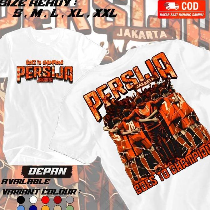 DV261 - Starlight kaos ------Kaos Pria Dewasa Persija Jakarta Goes To Champions Casual kaos persija 