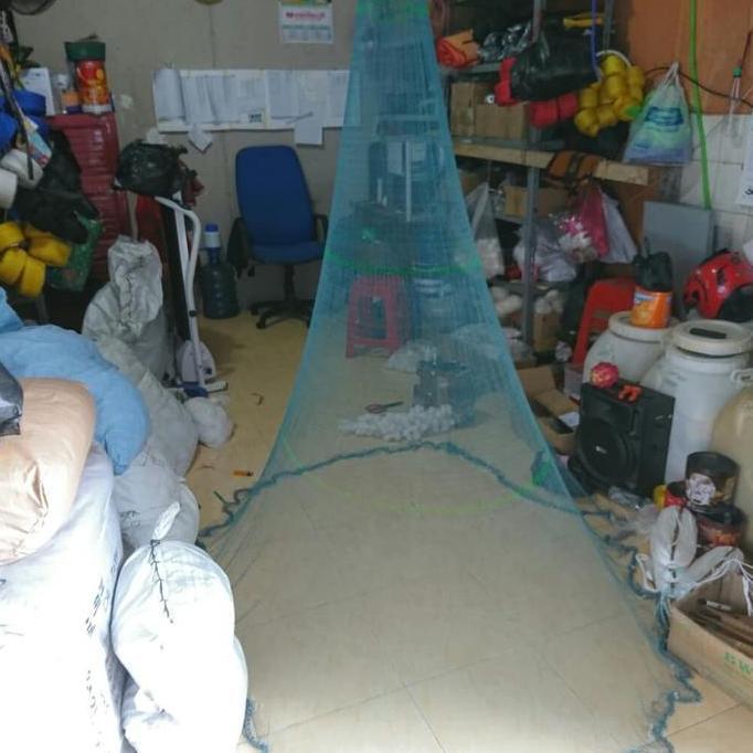 JALA IKAN JALA UDANG 2 METER BAHAN NILON D3 LUBANG JARI KELINGKING JALA SUNGAI JALA LEMPAR TERMURAH 