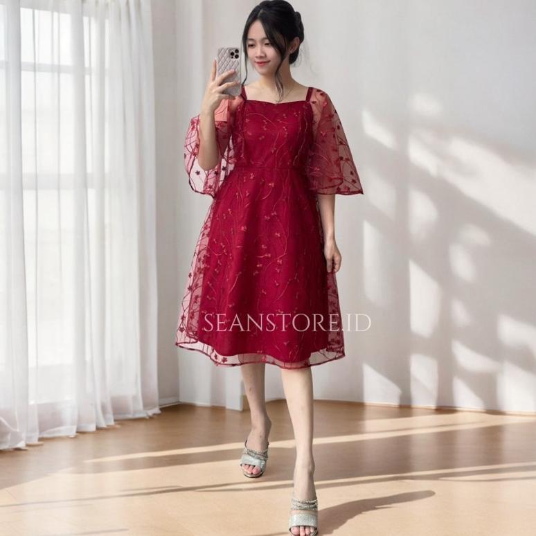 NEW PROMO LEVII DRESS BRIDESMAID PESTA SERAGAMAN KONDANGAN | Dress Natal Gereja kekinian Terbaru | D