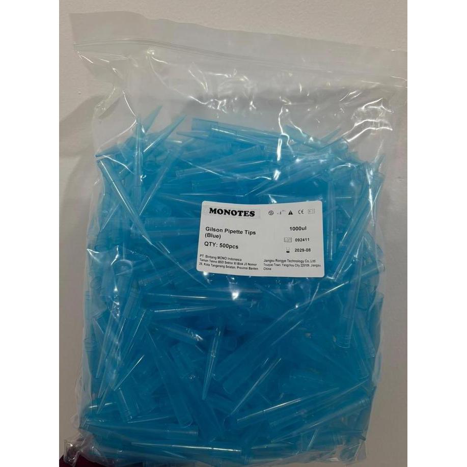 Blue Tips 1000ul, Yellow Tip 200ul MONOTES Tip Mikropipet per Pack