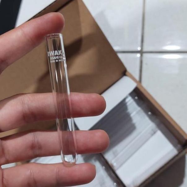 Iwaki Tabung Reaksi Kaca Borosilikat 3ml, 4ml, 7ml, 10ml, 12ml, 15ml, 17ml per Box