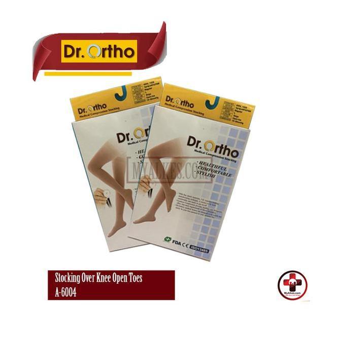 Stoking Kesehatan Dr Ortho A-8002 Under Knee Stocking Open Toes stoking kompresi HARA