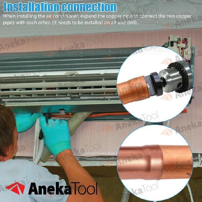 Guidato- Alat Perbesar Pipa Tube Expander Pipe Expander Kuningan Tembaga 6 Pcs