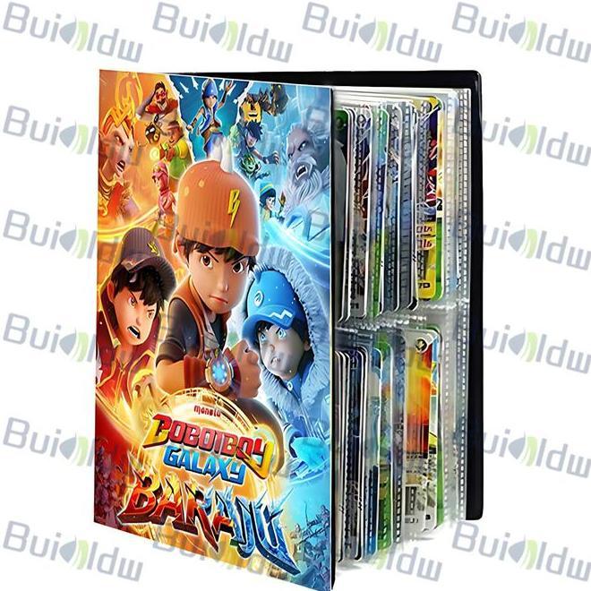 Boboiboy Galaxy Kartu Album 240432Pcs Pvc Album Kartu Boboiboy Galaxy Baraju Penyimpanan Kartu Card 