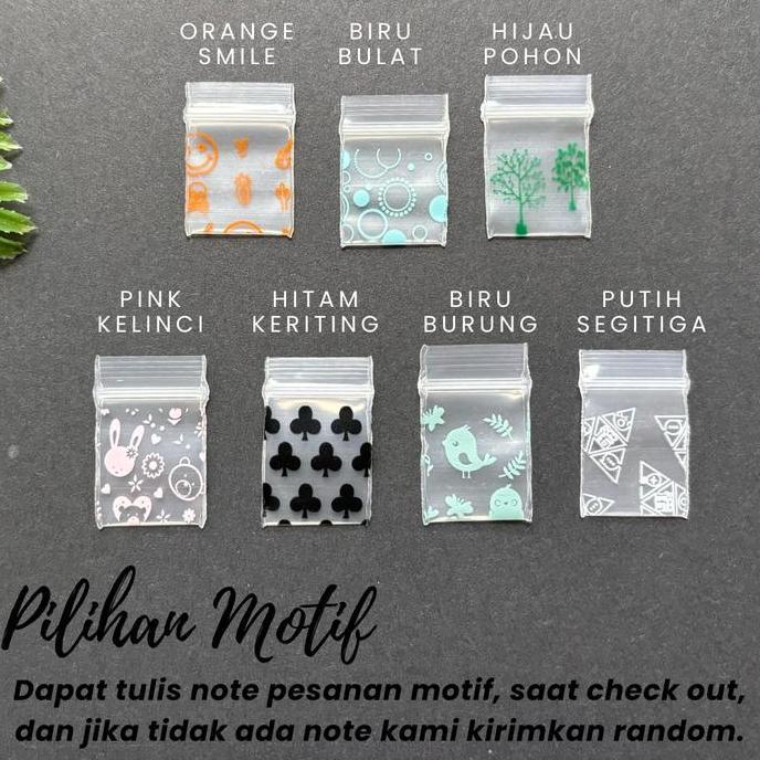 Lansungkirim- Plastik Kemasan | Plastik Klip Kecil Besar Motif Ziplock Berkualitas | Plastik Klip Ob