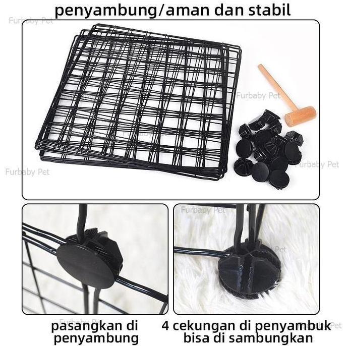 Cod,Bisa- 4 Colors 6/8/10/1/0Pcs+Door 1 Set Kandang Kucing Pagar Kucing Kandang Anjing Kandang Kucin