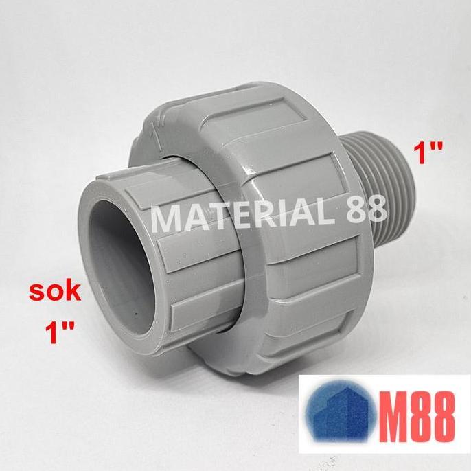 Guidato- Water Mur Drat Luar + Sok 1 Inch - Drat Luar 1 Sok 1 Watermur Pvc
