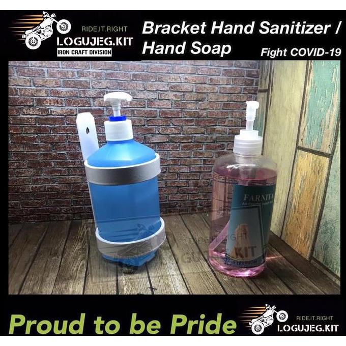 Cod,Sis- Bracket Hand Sanitizer , Braket Dudukan Gantung Sanitizer/Tempat Sabun