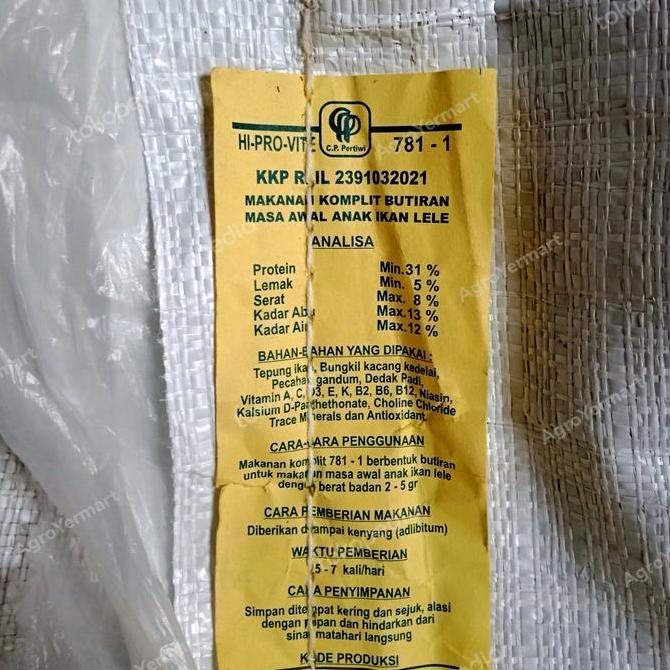 Duniaikanqita- Pakan Ikan Lele Nila Pelet Hi Pro-Vite 7 - 1 1 Karung Full