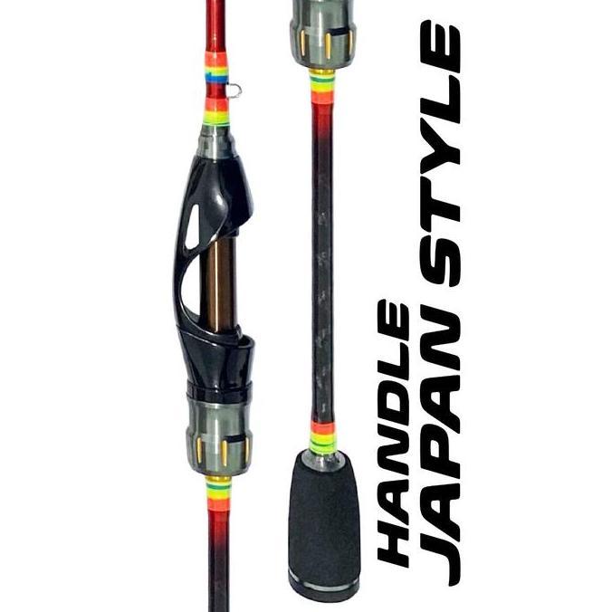NEW Joran Spinning Lure Action Light Tongkat Pancing Red Rainbow Gen 2 / Rainbow 2-6lb 1.65-1.98M Fi