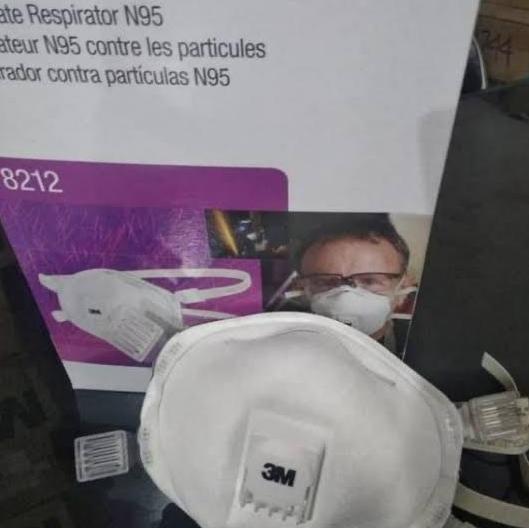 TERLARIS 3M RESPIRATOR DISPOSIBLE 8212 N95 PREMIUM MASK
