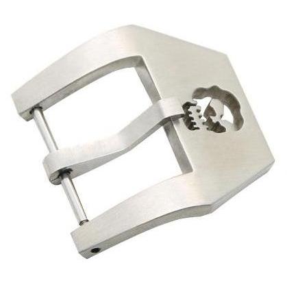 Stainless Steel Pin Buckle Watch Clasp Jam Tangan Skull Tengkorak