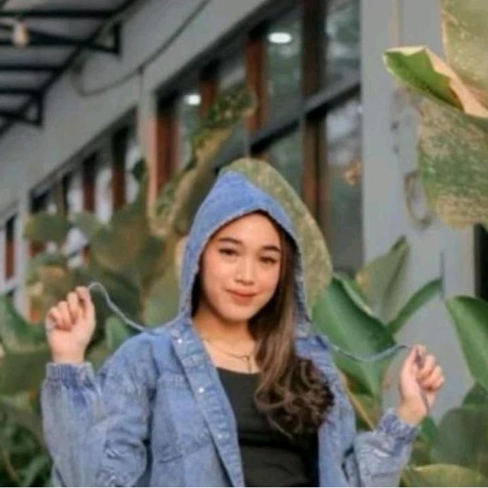 DISKON Jaket Jeans Hoodie Sweater Hoodie Jeans Wanita Jaket Jeans Wanita Denim Oversize Panjang Kanc