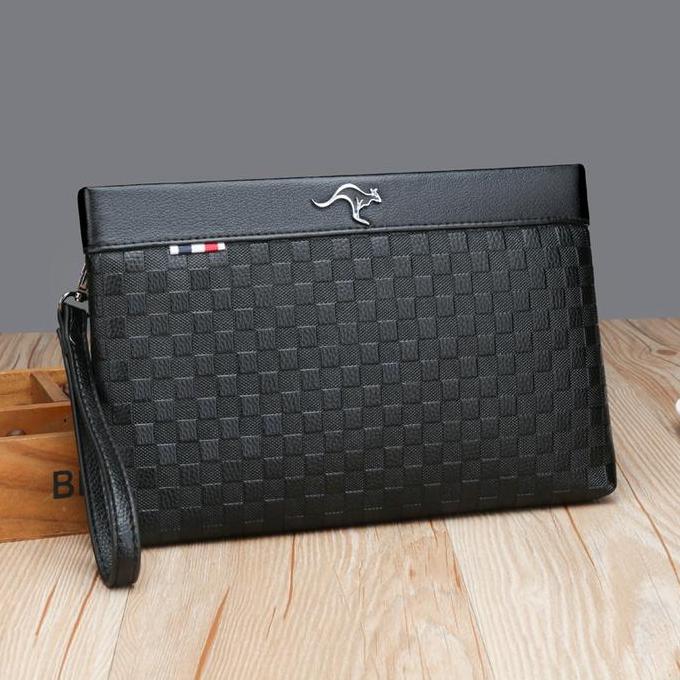 Tas Pria Tas Tangan Clutch Pria Cowok Dompet Tangan Dompet Besar Kulit Tipis Serbaguna Import Terbar