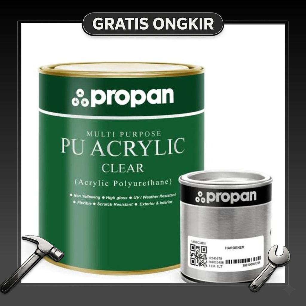 Cat Propan Pu Acrylic Clear Pu-91 1 Lt Set - Pul-91 Clear