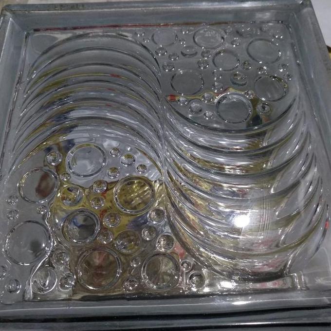 Glass Block glas Blok Motif Kaca Penerangan Tembok Dinding Rumah Depok