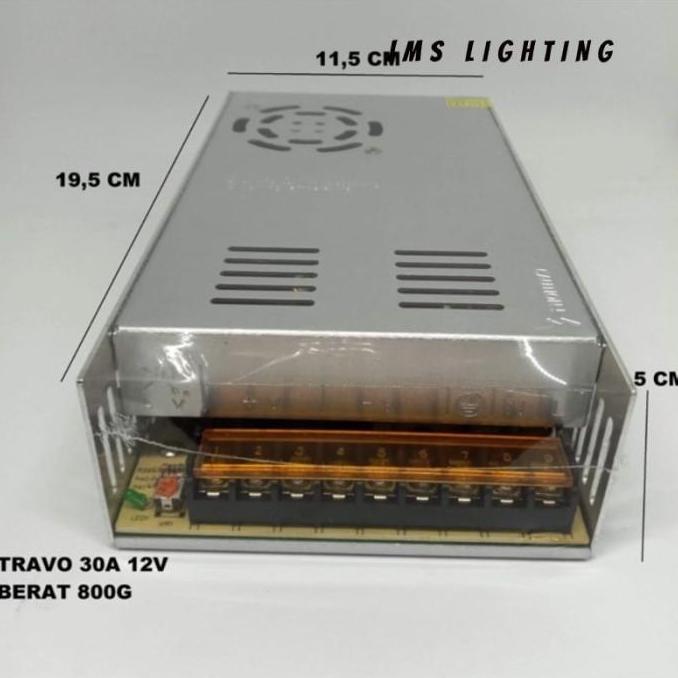 Ready Trafo 30 Amper 360W Indoor / Adaptor 30A DC-12V
