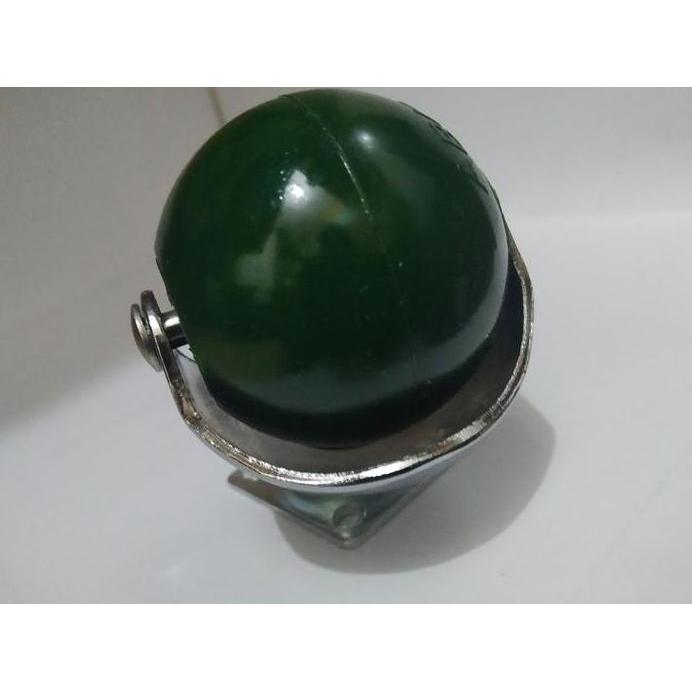 Roda Karet Bulat 2 inch Hidup Mini Kecil Abus TG Hijau Ban Etalase