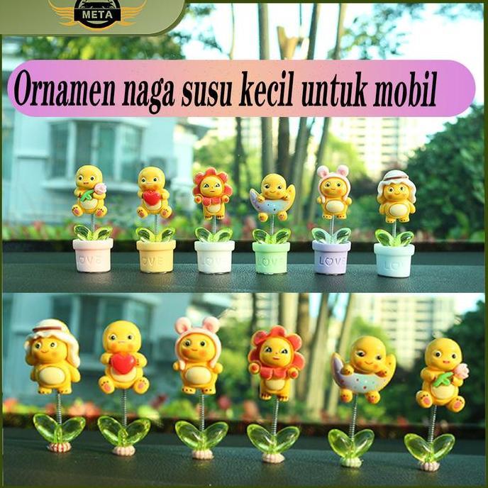 HYAKABA [Meta] Ornamen naga susu konsol tengah mobil Ornamen naga susu Aksesoris mobil Car Ornamen b